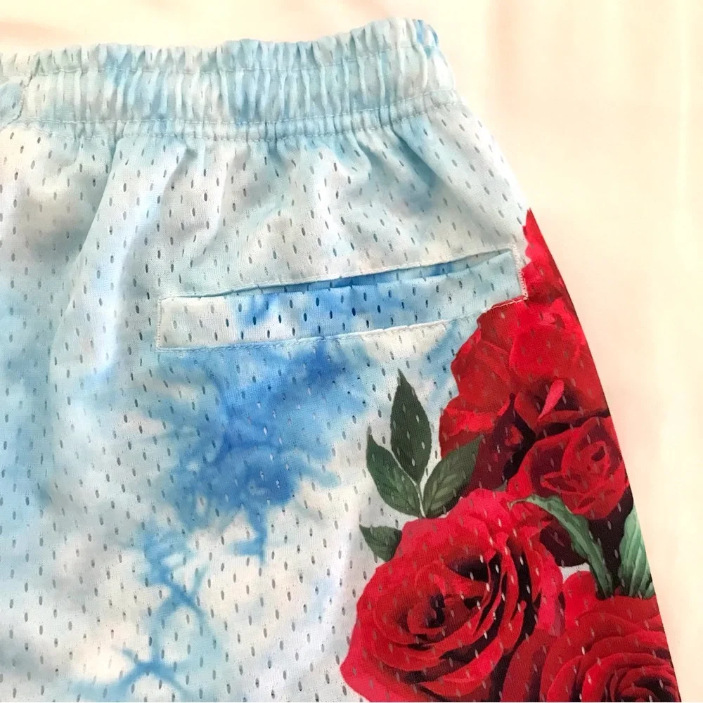 Youngla mens block party rose shorts medium, 3 pocket NWOT, Athletic, Casual